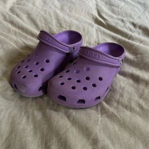 Purple crocs